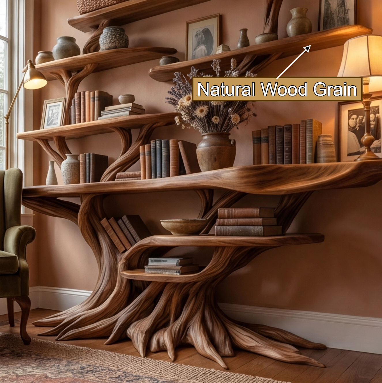 console table with shelves 3