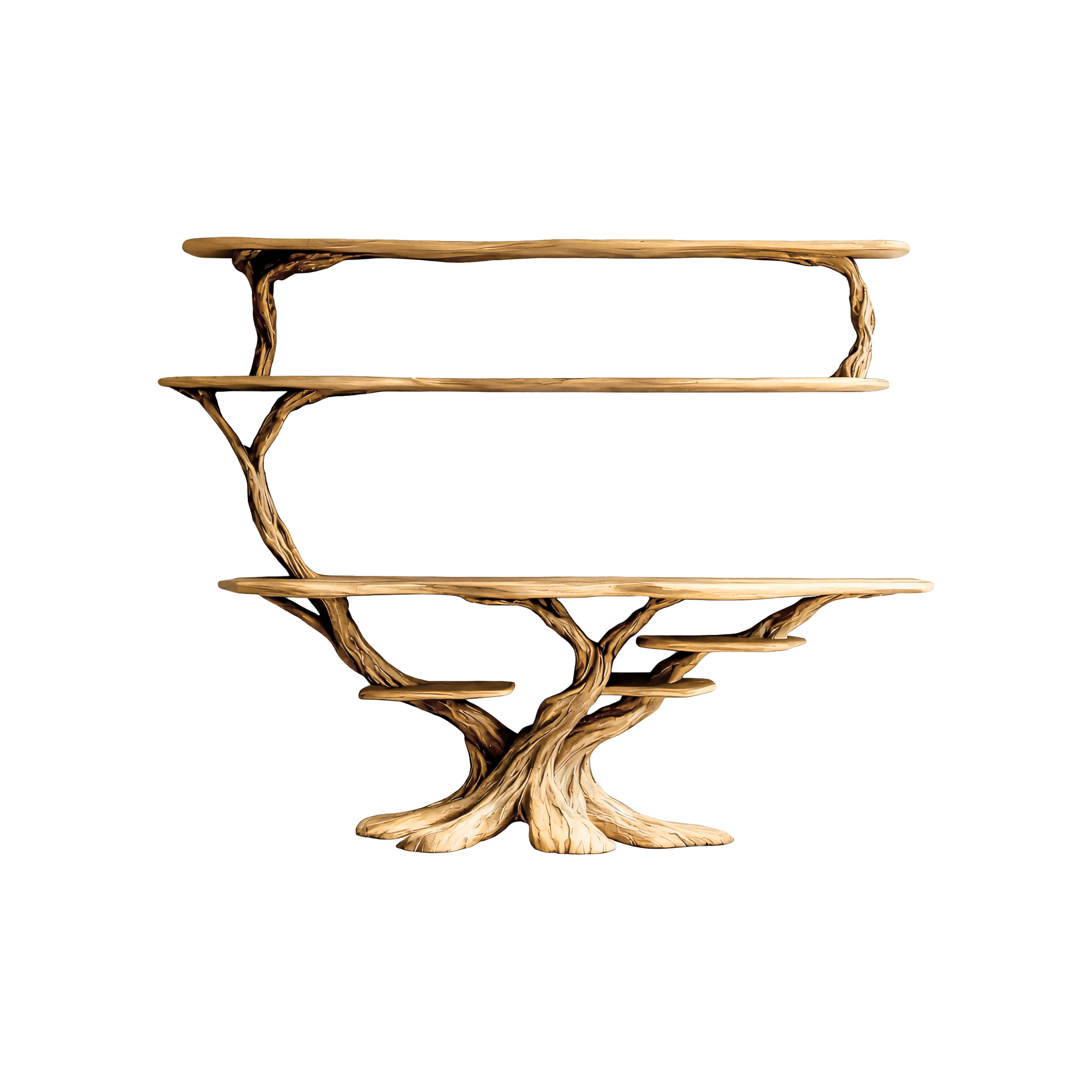 console table with shelves 2