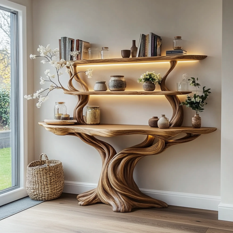 Console Table With Shelves 80490 1