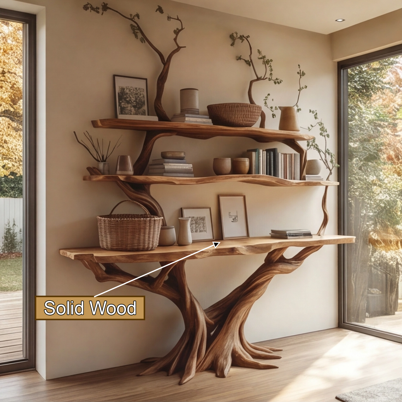 console table with shelves 3