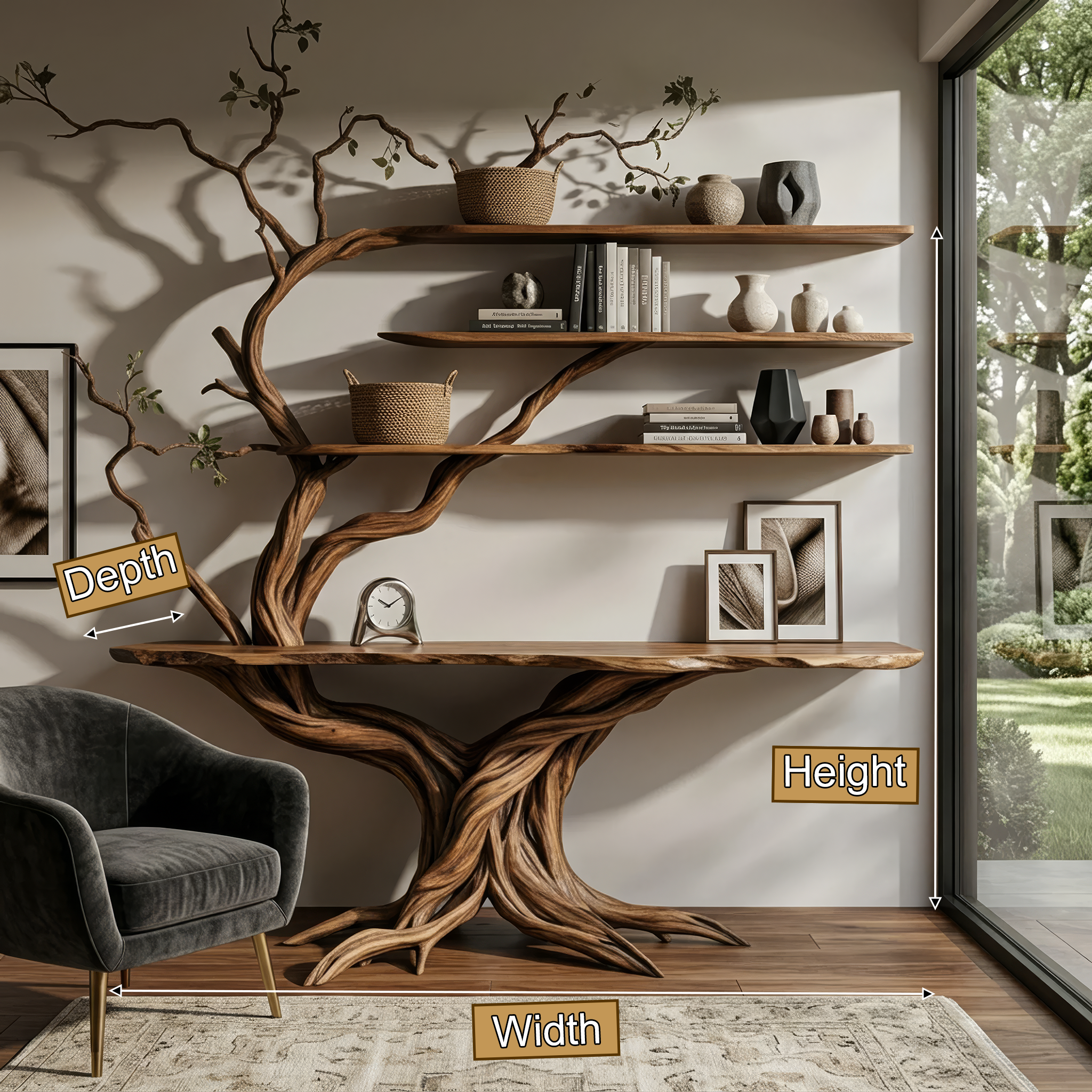 console table with shelves 4
