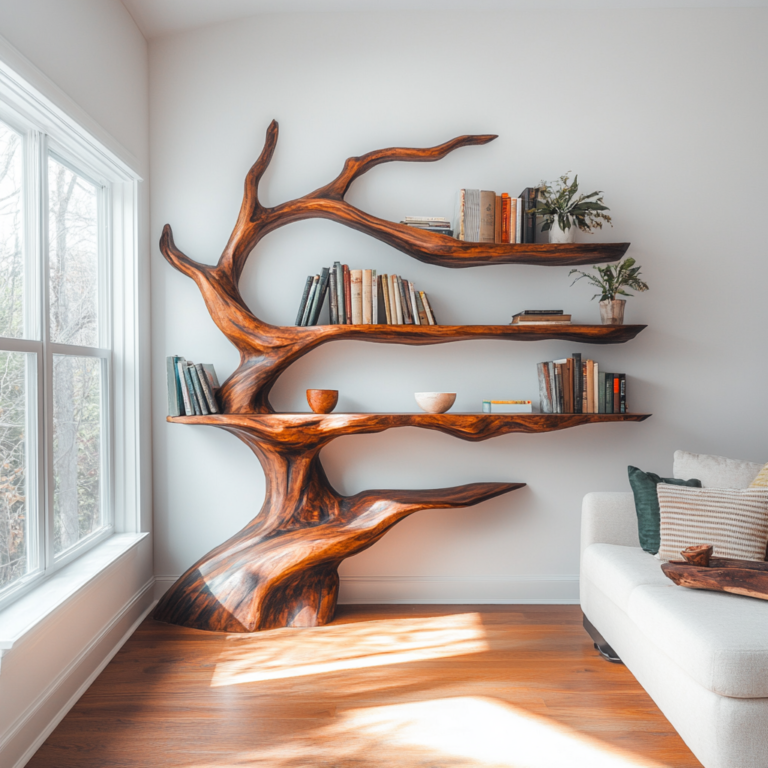 Wooden Tree Bookshelf 80195 1